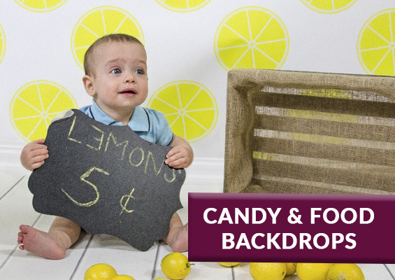 Food & Candy Backdrops